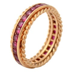 TIFFANY Ruby Gold Band Ring