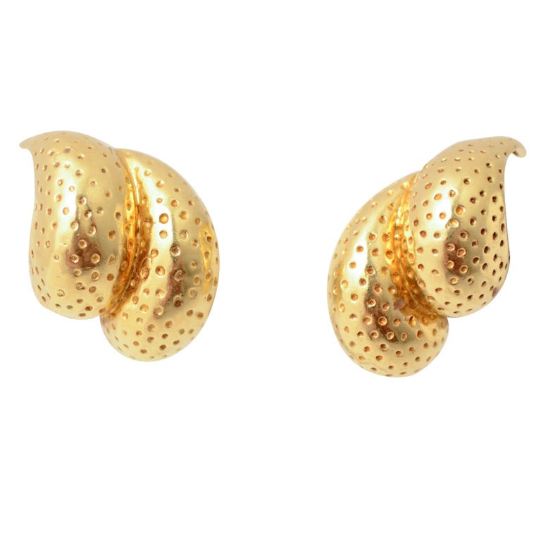 Orecchini a lobo doppi in oro Tiffany