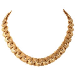 Gold Circles Choker Necklace