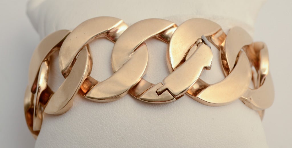 Gold Curbchain Gliederarmband