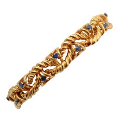 TIFFANY Sapphire Gold Bracelet