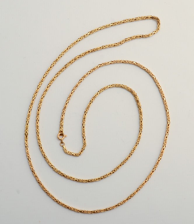 Buccellati Long Gold Chain In New Condition In Darnestown, MD