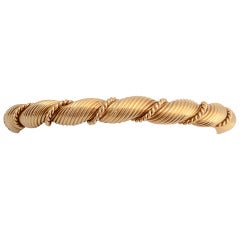 Van Cleef & Arpels Gold Bangle Bracelet