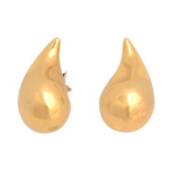 Elsa Peretti for Tiffany Gold Teardrop Earrings