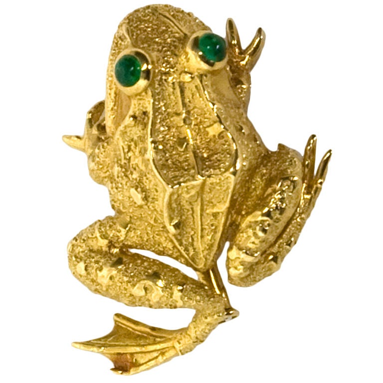 Van Cleef and Arpels Frog Brooch at 1stdibs