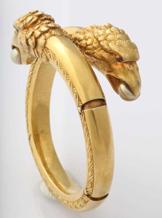 Women's Double Eagle Bangle Bracelet