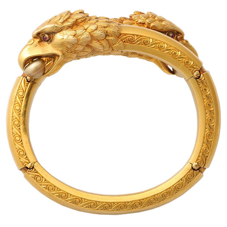 Double Eagle Bangle Bracelet at 1stDibs