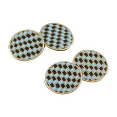 French Enamel Cufflinks