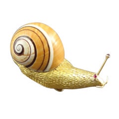 CARTIER Snail Brooch