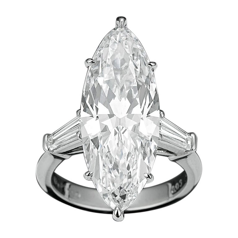 Marquise Golconda Diamond Ring, 8.03 carats at 1stdibs