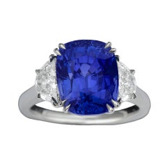 Burma Sapphire and Diamond Ring, 8.19 carats