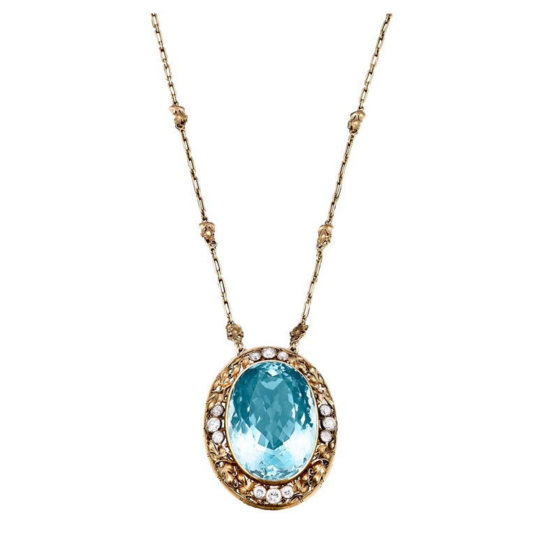 Aquamarine Necklace by Edward Everett Oakes