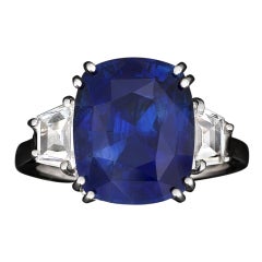 Sapphire and Diamond Ring, 9.10-carat