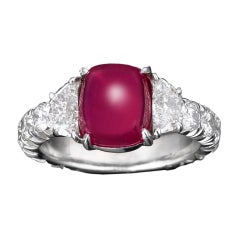 Natural Ruby & Diamond Ring