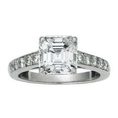 Asscher Cut Diamond Ring