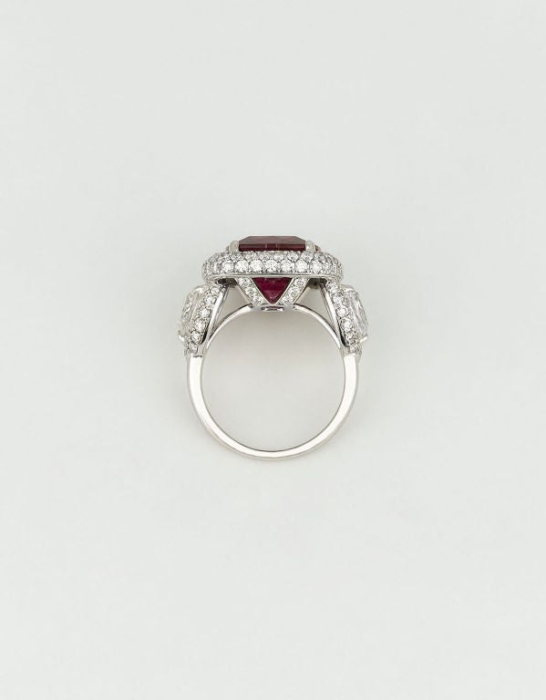 rubellite engagement ring