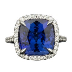 Tanzanite and Diamond Ring