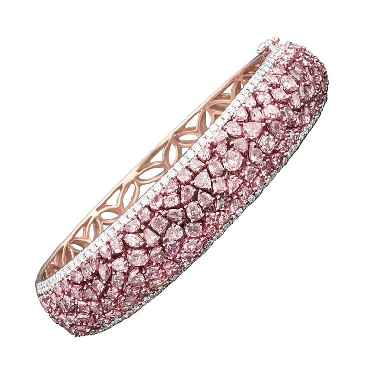 Pink Diamond Bangle at 1stDibs