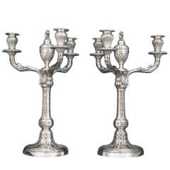 Superb French Silver Candelabra by Risler & Carré