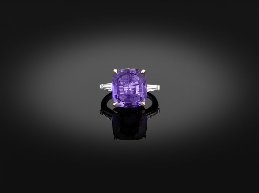 Natural Fancy Purple Sapphire Ring