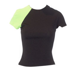 Stephen Sprouse Neon Green and Black Shirt