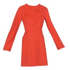 Day-Glo Orange Stephen Sprouse Coat with Velcro