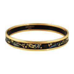 Hermes Printed Enamel Bangle Hermes Printed Enamel Bangle