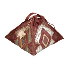 Retro Maximilia by Maxine Clement 1970s Leather Jewel Box Bag