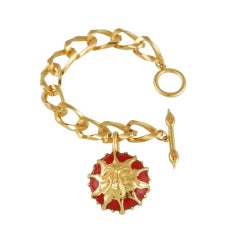 Vintage FENDI Enamel Sun Bracelet