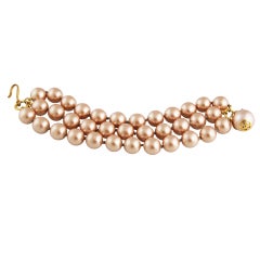 CHANEL 3-Strand Pearl Bracelet