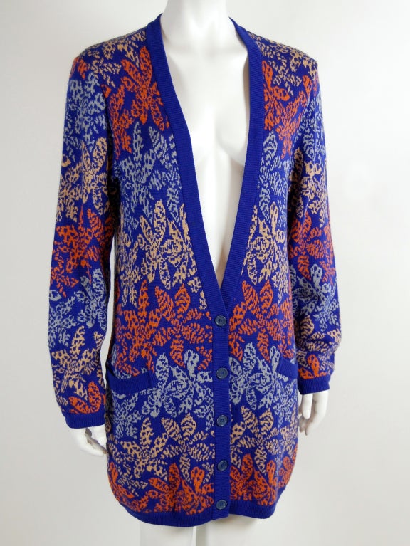 Floral Missoni Cardigan Sweater