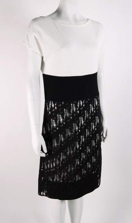 Chanel Black and White Dress