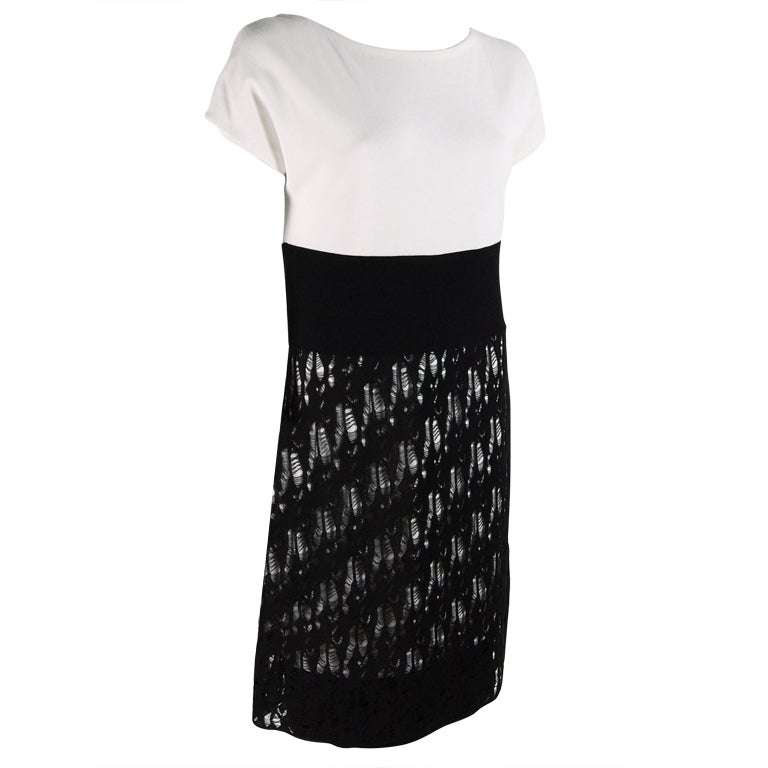 Chanel Black and White Dress For Sale