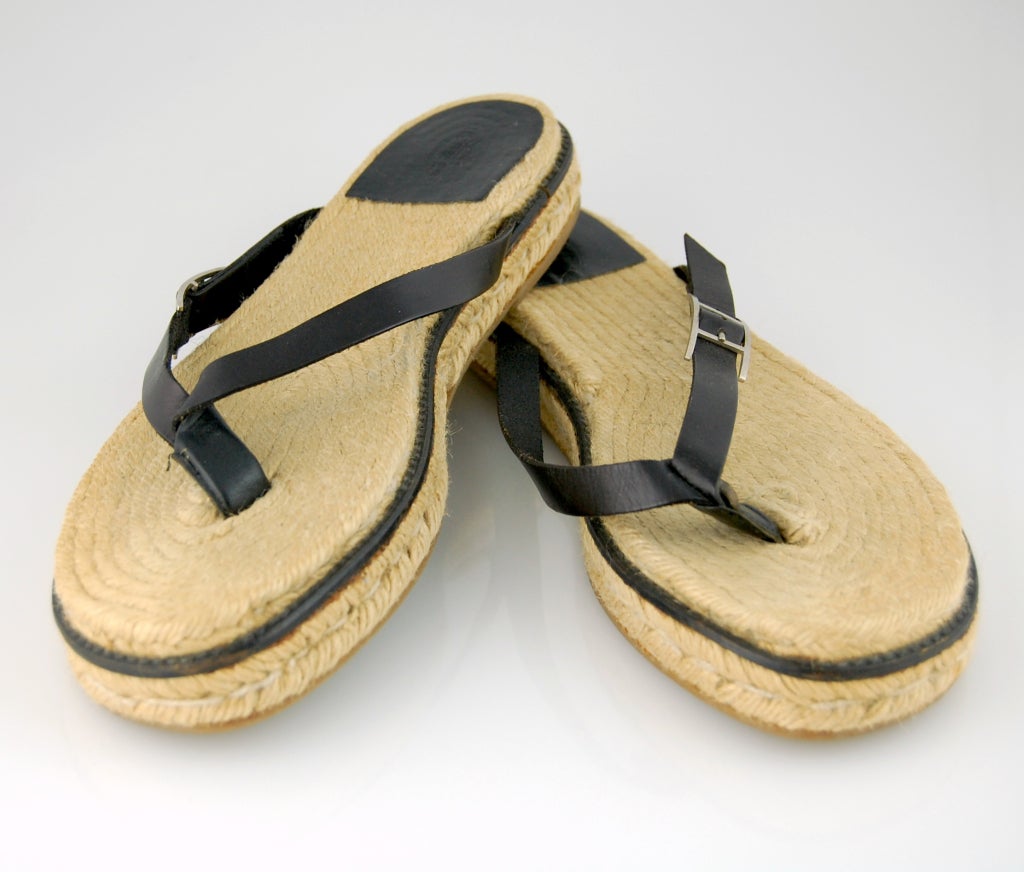 Hermes Mens Espadrille Sandals