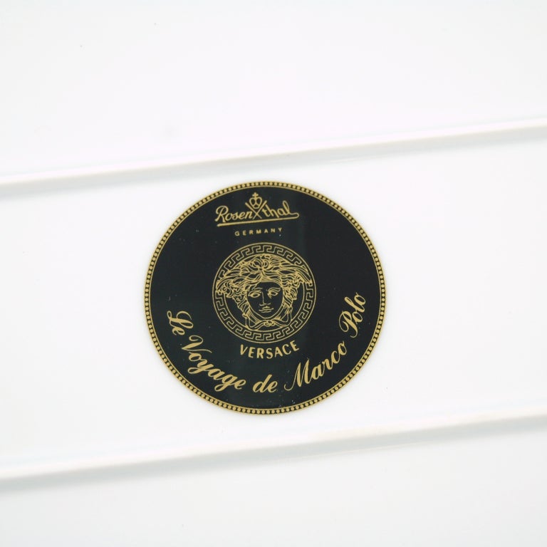 Versace Rosenthal Le Voyage de Marco Polo Octagon Platter For Sale 2