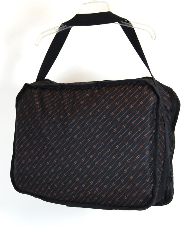 1980's Gucci Collapsible Nylon Travel Bag