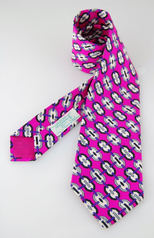 1970's Emilio Pucci Silk Links Tie