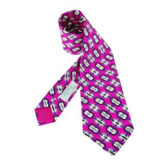 Vintage 1970's Emilio Pucci Silk Links Tie