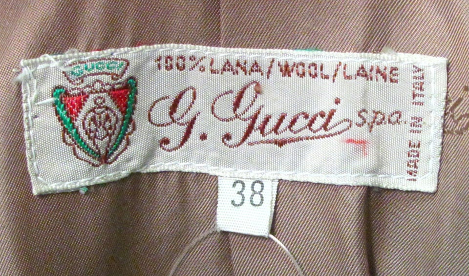 Women's 1980s Gucci Melánge Wool Tailored Jacket
