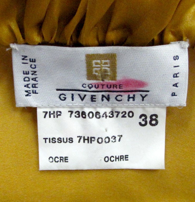 Givenchy 18th Century-Inspired Ochre Blouse 1