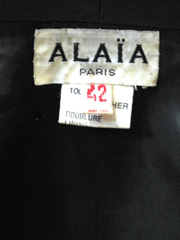 Alaia Leather Jacket For Sale 1