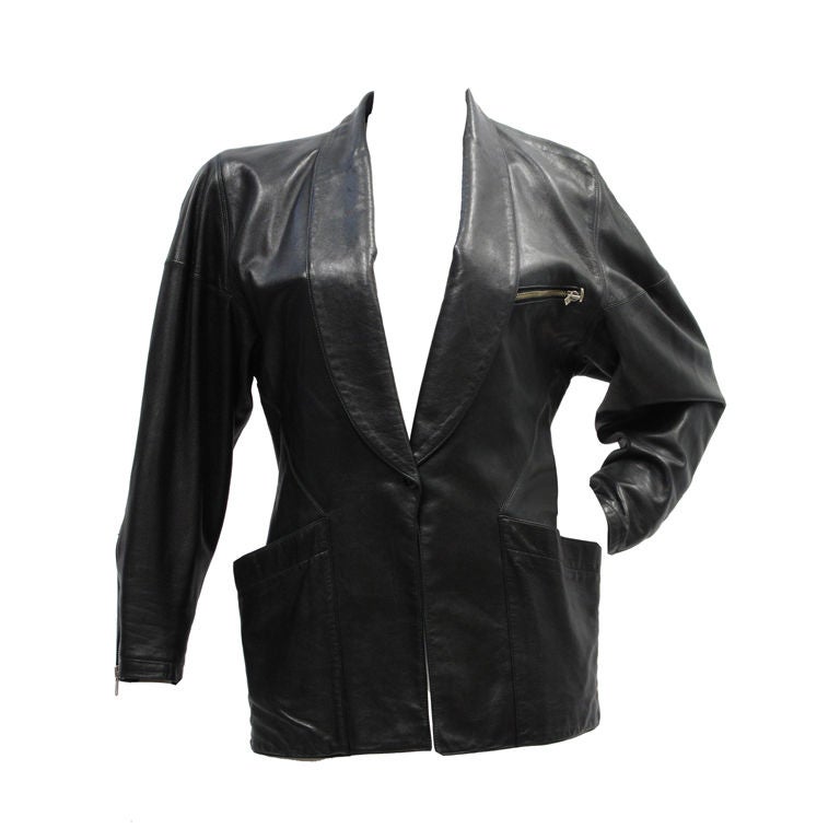 Alaia Leather Jacket For Sale