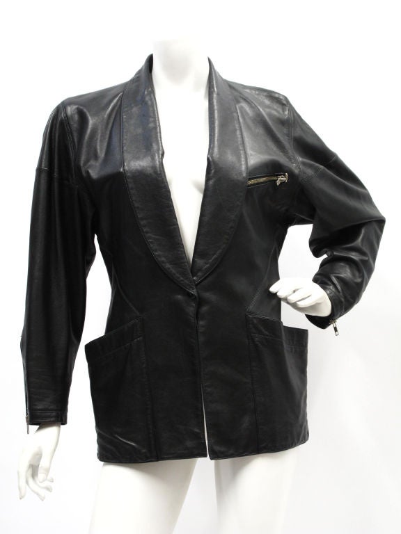 Alaia Leather Jacket For Sale 2
