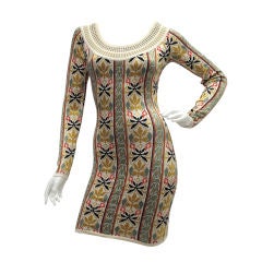 Alaia Printed Knit Dress