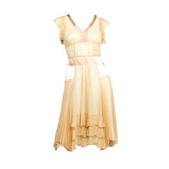 Chloe Pleated Chiffon Dress