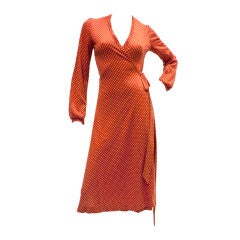 1970s DVF Classic Printed Wrap Dress