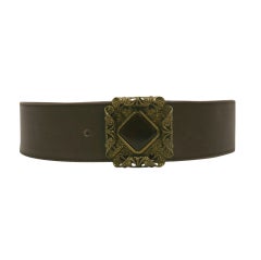Vintage 1960's  Gucci brown leather belt