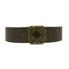 1960's Gucci brown leather belt