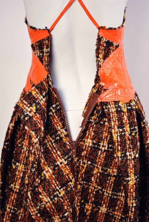 Insane Comme des garcons Junya Watanabe Carpet Art Dress For Sale 1