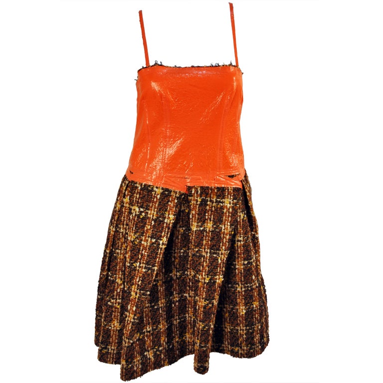 Insane Comme des garcons Junya Watanabe Carpet Art Dress For Sale